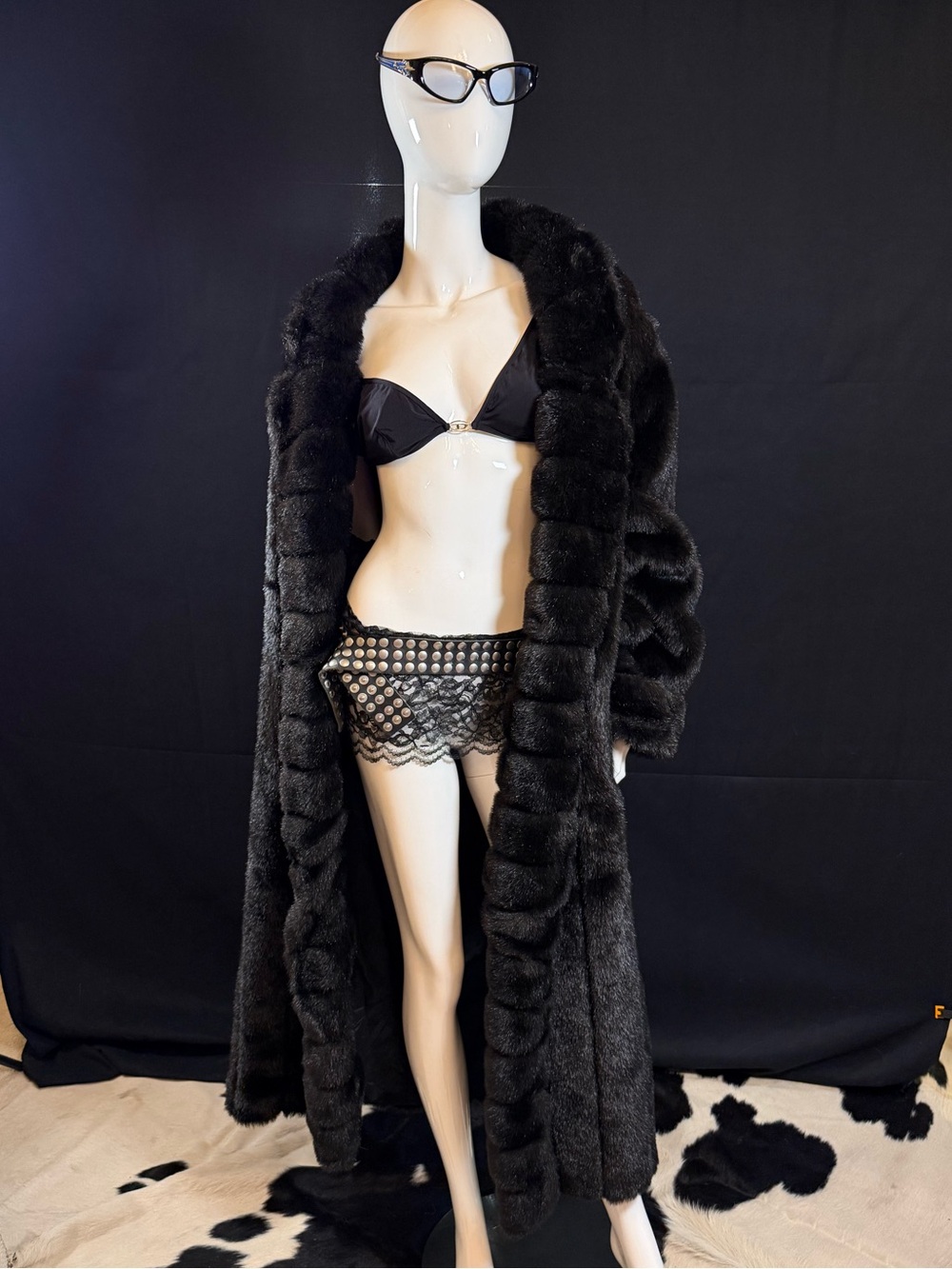 Faux fur diva coat